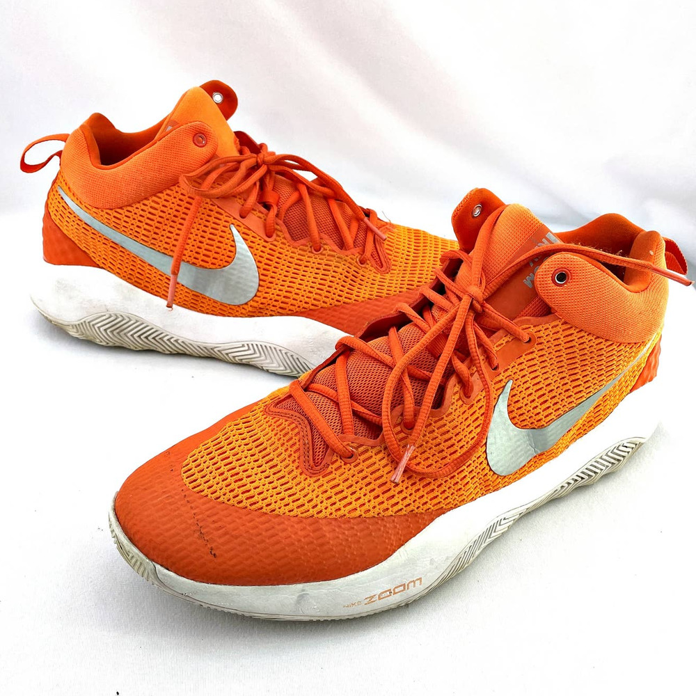 Men's Nike Zoom Rev TB Orange Blaze Basketball Shoes 902589-803 Sz 16